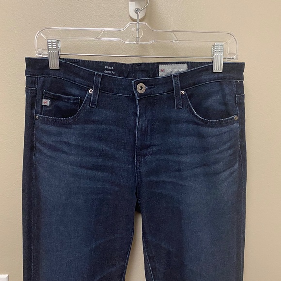 AG Adriano Goldschmied Prima Cigarette Contour 360 Denim Dark Blue Jeans 27x30 - Picture 12 of 15